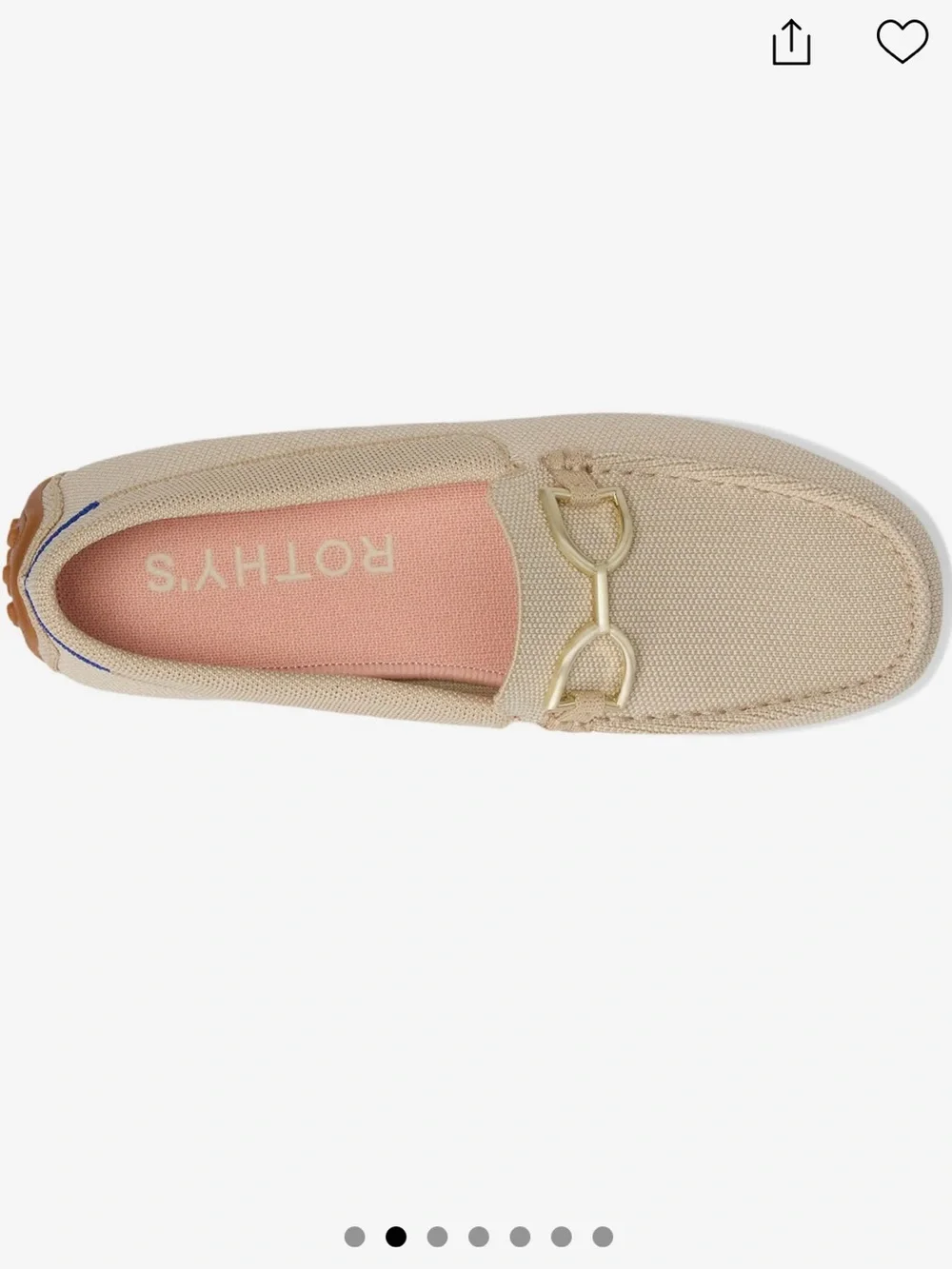 Rothy's Double Bit Driver Loafers - sesame size 8.5 - Picture 2 of 9